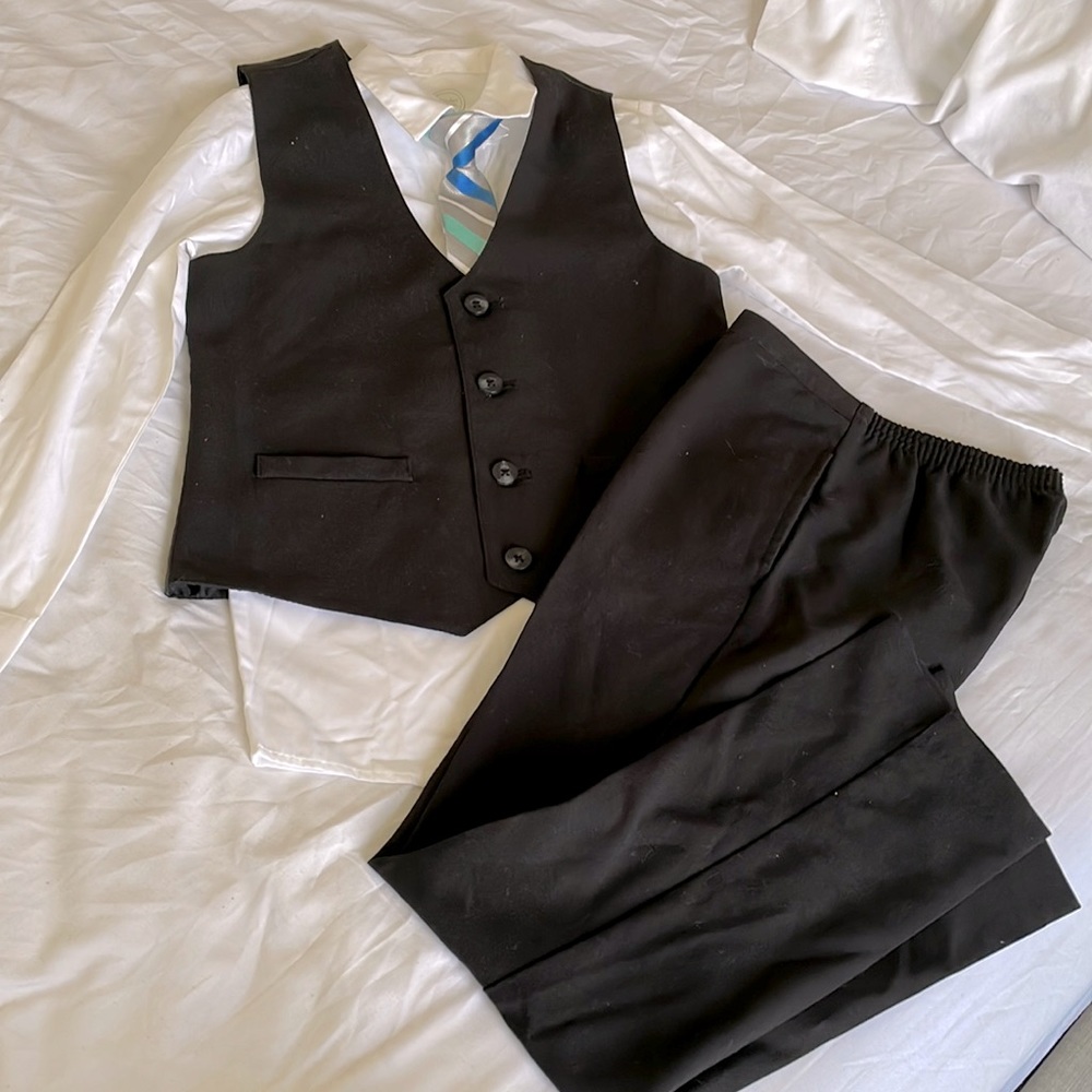 Formal suit tops waistcoat pants Kids